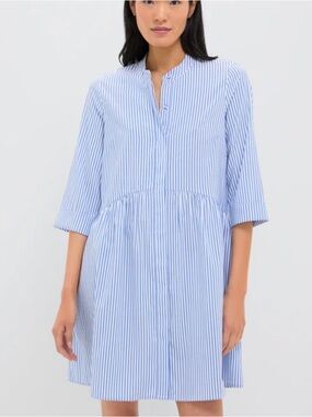 Tuckernuck Blue Stripe Royal Shirt Dress, XXL